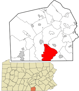 Location in Adams County and the state of Pennsylvania.