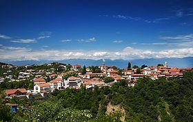 Signagi as seen from a nearby hill