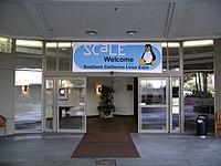Southern California Linux Expo entrance 20060211.jpg
