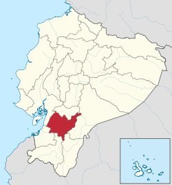 Location of Azuay in Ecuador.