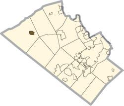 Location in Lehigh County