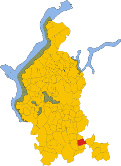 Map of comune of Gorla Minore (province of Varese, region Lombardy, Italy).svg