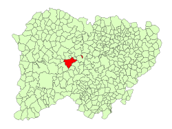 Location in Salamanca