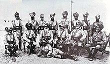 Indian Officers of the 9th Bengal Cavalry in 1885. This portrait has mostly Sikhs but the 9th was a 'Mixed Class' Regiment with Squadrons of Sikh soldiers and Muslim soldiers serving together.
