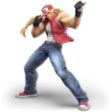 A stylized 3D render of a blond, muscular man wearing jeans, a white tank top and a red vest and cap