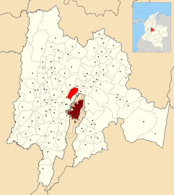 Location of the town and municipality of Tenjo in Cundinamarca Department