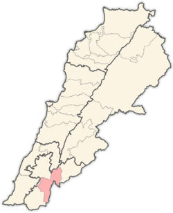 Location in Lebanon