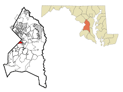 Location of Coral Hills, Maryland