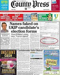 Isle of Wight County Press front page.jpg