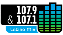 107.9 & 107.1 Latino Mix Dallas logo.png