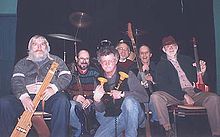 Nihilist Spasm Band with some of their instruments