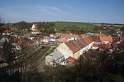 View from castle gardens towards Brtnice