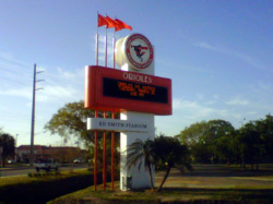 Ed Smith Stadium Baltimore Orioles Spring Training marquee sign.png