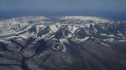 Kondyor Massif an 8km wide circular intrusion, Ayano-Maysky District