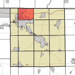 Location of Osolo Township in Elkhart County