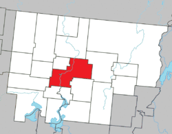 Location within Abitibi RCM.