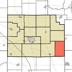 Location of Sugar Creek Township in Clinton County