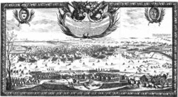 An engraving titled Battle of Iversnæs by Erik Dahlbergh