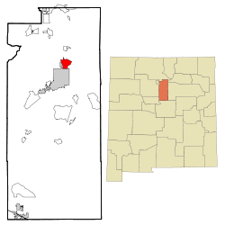 Location of Tesuque, New Mexico