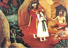 Harihara and Bukka meeting Vidyaranya.jpg