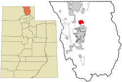 Location in Cache County and the state of Utah