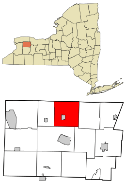 Location in Genesee County and the state of New York