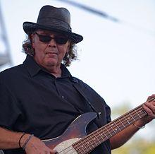 Gustafson performing with 10,000 Maniacs at Pittsford Park in Lake Forest in 2015