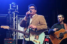 Flansburgh performing with They Might Be Giants in October 2010