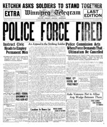 B&W Newspaper front cover