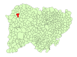 Location in Salamanca