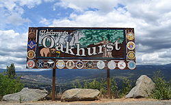 Welcome sign on State Route 41