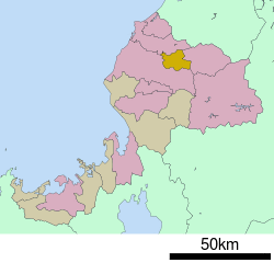 Location of Eiheiji in Fukui Prefecture