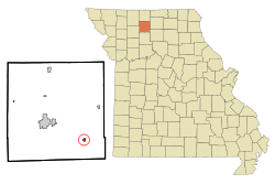 Location of Laredo, Missouri