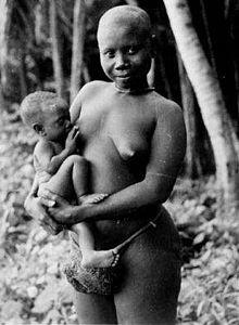 A young Onge mother with her baby.jpg