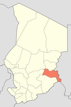 Goz Beïda is located in Chad