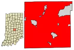 Location within Marion County