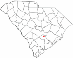 Location of Harleyville, South Carolina