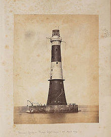 Bombay Harbour. Prong's Lighthouse - 25 April 1874. (12488175835).jpg
