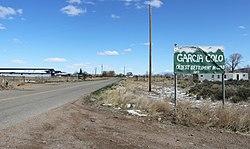 Entering Garcia from New Mexico.