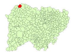 Location in Salamanca