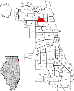 Location within the city of Chicago
