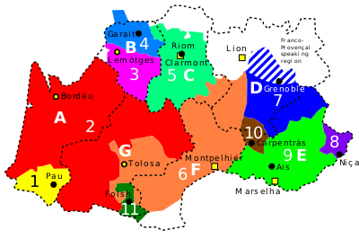 Occitan provinces compared to French regions.svg