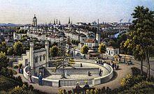 Bern, view of the Bärengraben and the Old Town, around 1880.jpg