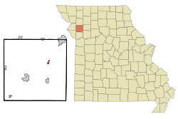 Location of Turney, Missouri