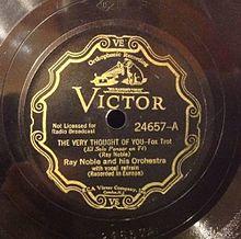 The Very Thought of You Ray Noble 78 1934.jpg