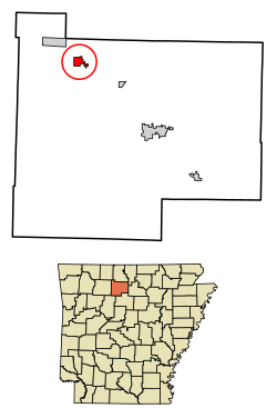 Location of St. Joe in Searcy County, Arkansas.