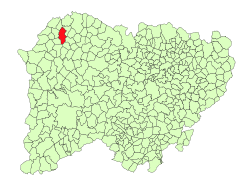 Location in Salamanca