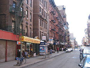 The corner of Orchard and Rivington streets, Lower East Side (2005)