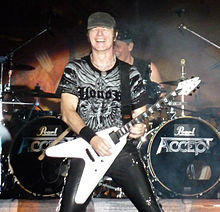 Herman Frank performing at Kavarna Rock Fest 2013.