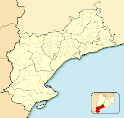Tivenys is located in Province of Tarragona